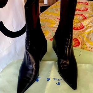 Off-White Dolls Wedge Bootie